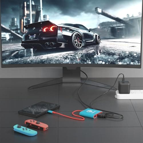 Switch Dock for Nintendo Switch Docking Station Portable Switch TV Adapter Support 4K/60HZ Switch TV Dock Mode Compatible Steam Deck Nintendo Switch OLED Switch Travel Dock with HDMI2.0 USB3.0 Port