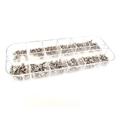 Easycargo 240pcs 12 Sizes Laptop Screws Kit, Notebook Computer Replacement Screws Assortment Kit,M2 M2.5 M3, for Lenovo Toshiba Gateway Samsung HP IBM Dell Sony Acer Asus SSD Hard Disk SATA SSD M.2