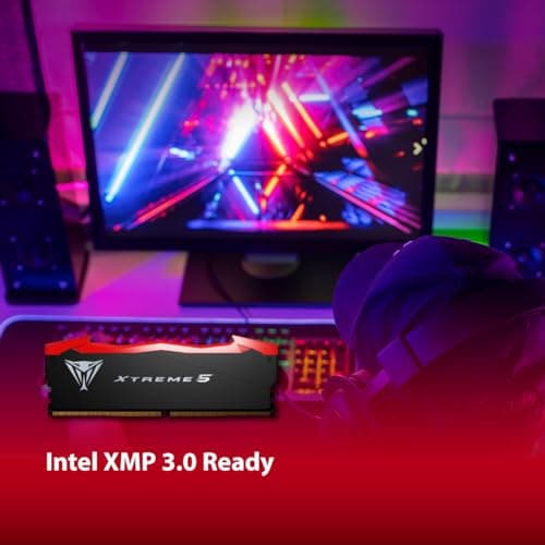 Patriot Memory Viper Xtreme 5 DDR5 RAM 32GB (2X16GB) 7600MT/s CL36 1.45v UDIMM Desktop Gaming Memory Kit Compatible with Intel XMP - PVX532G76C36K