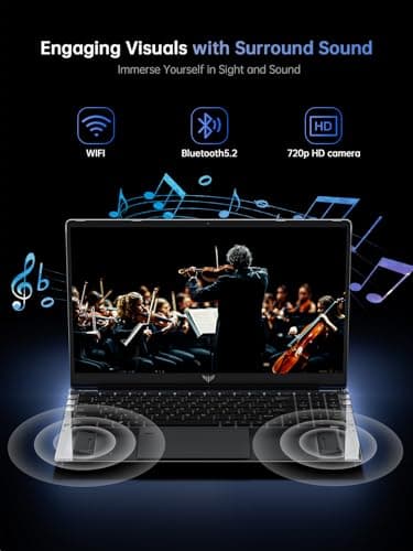 Laptop Computer Intel N97 15.6-in 16GB DDR4 512GB SSD Traditional Laptops Numeric Keypad WiFi 5 HDMI Type-C USB3.2 Webcam 3.5mm Audio Office Laptops Home Laptops