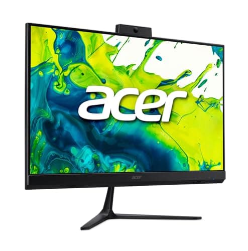 acer Aspire C24 AIO Desktop | 23.8" Full HD IPS 120Hz Display | Intel Core i3-1305U | Intel UHD Graphics | 8GB DDR4 | 512GB PCIe SSD | Wi-Fi 6 | USB Keyboard & Mouse | C24-2YE13U3UNL-UR11