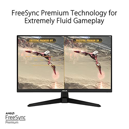 ASUS TUF Gaming 27" 1080P Monitor - Full HD, 165Hz (Supports 144Hz), 1ms, Extreme Low Motion Blur, FreeSync Premium, Shadow Boost, Eye Care, HDMI, DisplayPort, Tilt Adjustable - VG277Q1A,Black