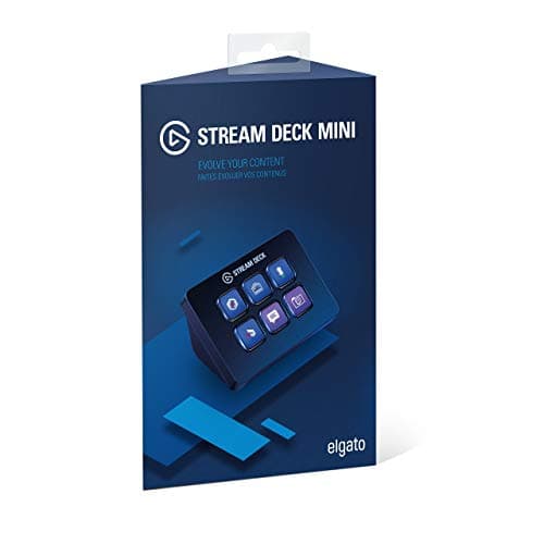 Elgato Stream Deck Mini - Live Content Creation Controller with 6 Customizable LCD Keys, for Windows 10 and macOS 10.11 or Later (Renewed)