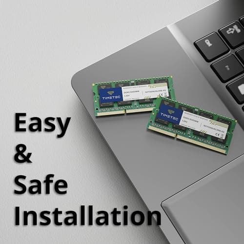 Timetec 16GB KIT(2x8GB) DDR3L/DDR3 1600MHz(DDR3L-1600) PC3L-12800 Non-ECC Unbuffered 1.35V/1.5V CL11 2Rx8 Dual Rank 204 Pin SODIMM Laptop Notebook RAM