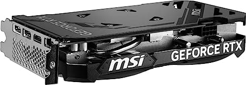 MSI Gaming GeForce RTX 4060 8GB GDRR6 Extreme Clock: 2505 MHz 128-Bit HDMI/DP Nvlink TORX Fan 4.0 Ada Lovelace Architecture Graphics Card (RTX 4060 Ventus 2X Black 8G OC)