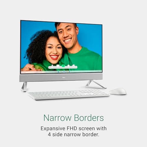 Dell Inspiron 7730 All in One Desktop - 27-inch FHD Touchscreen Display, Intel Core 7-150U, 32GB DDR4 RAM, 1TB SSD, NVIDIA GeForce MX570A 2GB GDDR6, Windows 11 Pro, Onsite & Migrate Service - White