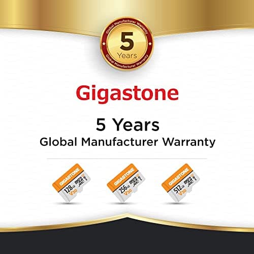 GIGASTONE 128GB 2-Pack Micro SD Card, 4K Video Pro, Compatible with GoPro, Security Camera, Dash cam, Drone, 95MB/s MicroSDXC Memory Card UHS-I V30 Class 10, with 2 SD Adapter