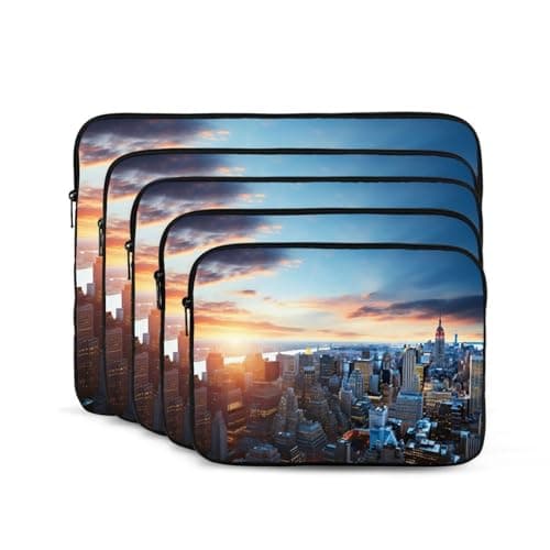 Laptop Case Sleeve 13 inch Laptop Bag Shockproof Computer Carrying Cover Protective New York City Skyline Notebook Case