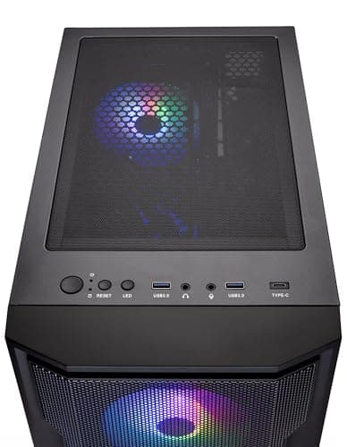 Skytech Gaming Shadow Desktop PC, Ryzen 7 7700X 4.5 GHz (5.4GHz Turbo), NVIDIA RTX 5060, 1TB Gen4 NVMe SSD, 32GB DDR5 RAM 5600 RGB, 650W Gold PSU, Wi-Fi, Win 11