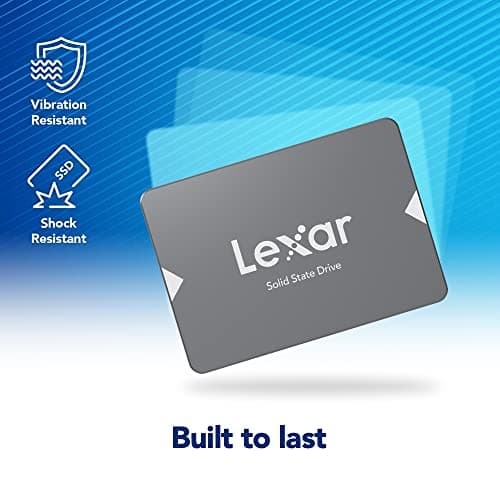 Lexar 128GB NS100 SSD 2.5 Inch SATA III Internal Solid State Drive, Up To 520MB/s Read, Gray (LNS100-128RBNA)