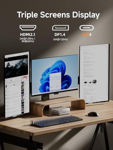 MINISFORUM UM750L Slim Mini PC, AMD Ryzen 5 7545U Mini Computer(6C/12T, Up to 4.9GHz), 32GB LPDDR5 RAM & 1TB PCIe 4.0 SSD, HDMI/DP/USB4, 4 x USB Type A,2.5G LAN,WIFI6E/BT5.3
