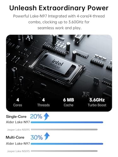 ACEMAGIC 2024 17.3Inch Laptop,FHD Display Laptop with Quad Core-12th Alder Lake N97(Up to 3.6GHz), 6000Mah Battery,16GB RAM 512GB ROM Business Laptop Computer.