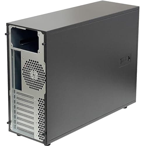 ZhenLoong full tower NAS computer case ITX MATX ATX EATX 15 bay hot swap server GPU Graphic workstation chassis, Black, Loong1
