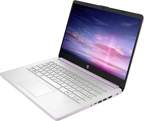 HP 14" Student-Laptop office365 Copilot AI, 4-Cores Intel N150(Up to 3.6GHz) 16GB RAM 256GB Storage(128GB UFS + 128GB Ghost Manta SD Card) Computer-Laptop with Wi-Fi 6 Win11 Honey Lavender