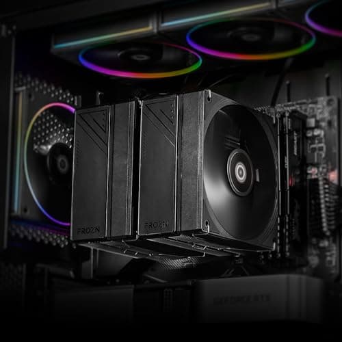 ID-COOLING FROZN A620 PRO SE - Blackout Dual-Tower Air CPU Cooler, 6×Ф6mm Heatpipes, Dual 120x120x25mm Quiet Fans, Intel LGA1700/1851/1200/115X; AMD AM4/AM5 (157mm in Height)
