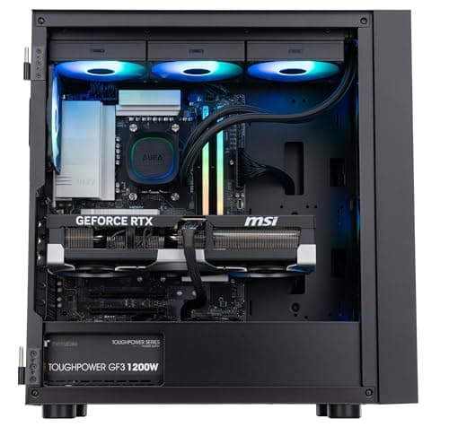 ADVANCED BATTLESTATIONS ABS Eurus Ruby Gaming PC - Windows 11 - AMD Ryzen 7 9800X3D - GeForce RTX 5090 - DLSS 4 - AI-Powered Performance - 32GB DDR5 6400MHz - 2TB M.2 NVMe SSD - ER9800X3D50903