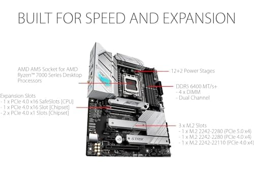 Micro Center AMD Ryzen 9 9900X AM5 CPU Processor Bundle with ASUS ROG Strix B650-A Gaming WiFi 6E AM5 Ryzen 7000 Gaming Motherboard