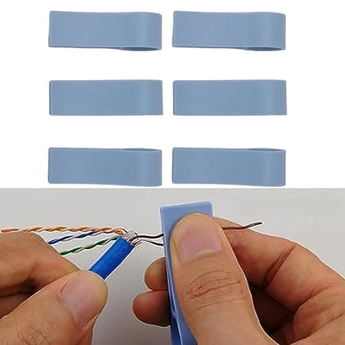 6 Pcs Wires Pair Separator Tools, Plastic Engineer Wire Straightener, Plastic Network Cable Untwist Tool, Network Wire Stripping Tool for CAT5 CAT5E CAT6 CAT7