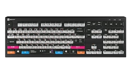 Logickeyboard Backlit 'Astra2' Filmmaker Keyboard • Combo-Designed for Both Adobe Premiere Pro & After Effects on Windows PC • p/n LKB-AEPP-A2PC-US