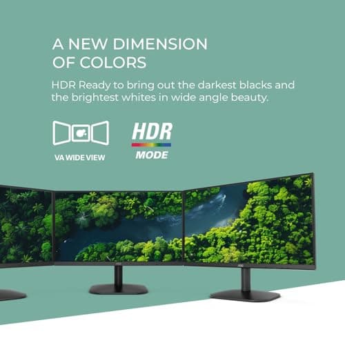 AOC 22B35HM23 22" Full HD (1920 x 1080) 120Hz LED Monitor, Adaptive Sync, VGA & HDMI, Flicker-Free, Low Blue Light, HDR Ready, VESA, Tilt Adjust, Eco-Friendly