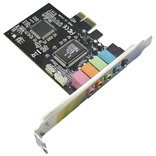 Padarsey PCIe 5.1 Internal Sound Card for PC, Windows 7, 3D Stereo Audio Card, CMI8738 Chip, PCI Express Adapter