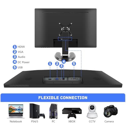 Prechen 24 Inch Touchscreen Monitor, IPS FHD 1080P Touch PC Display with HDMI & VGA & USB, 75Hz, VESA, Built-in Speakers, Computer Touch Screen for Gaming & Business