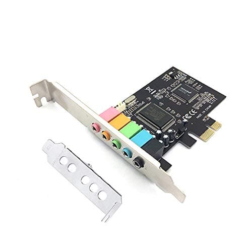 Padarsey PCIe 5.1 Internal Sound Card for PC, Windows 7, 3D Stereo Audio Card, CMI8738 Chip, PCI Express Adapter