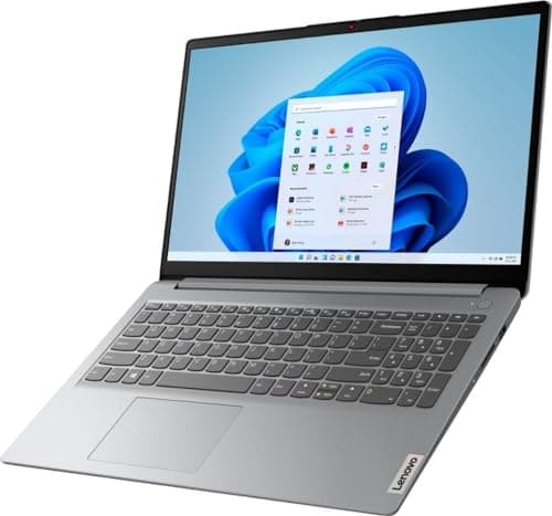 Lenovo IdeaPad 1 15.6" HD Laptop, Athlon Silver 7120U, 4GB RAM, 128GB SSD, Webcam, Type-C, SD Card Reader, USB-A&C, Wi-Fi 6, Windows 11 + GM Accessory (Athlon 7120U| 4GB/256GB)