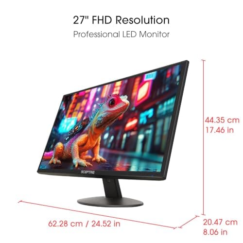 Sceptre Nw 27-inch 100Hz Gaming Monitor HDMI x2 VGA Build-in Speakers, Machine Black 2025