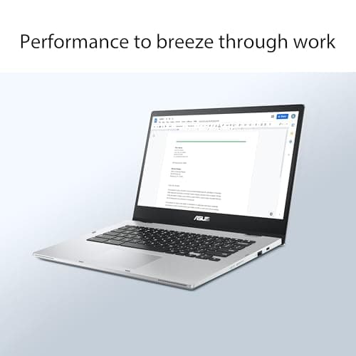 ASUS Chromebook Flip CX1 Convertible Laptop, 14" FHD NanoEdge 360-degree Touchscreen, Intel Celeron N4500 Processor, 128GB eMMC Storage, 8GB RAM, ChromeOS, Transparent Silver, CX1400FKA-AS88FT