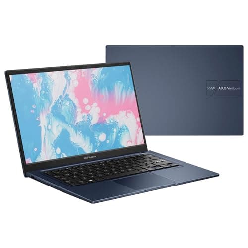 ASUS Vivobook Laptop, 14" FHD Display, i3-1215U, 24GB RAM, 1TB SSD, Wi-Fi 6, HDMI, Webcam, Touchpad, Windows 11 Home, Blue