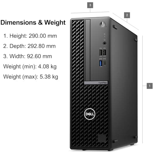 Dell OptiPlex 7020 Tower Business Desktop Computer, 32GB DDR5 RAM, 1TB PCIe SSD, Intel 6-Core i5-12500 (Beat i7-11700), DVDRW, WiFi Adapter, RJ-45, Type-C, HDMI, DisplayPort, Windows 11 Pro