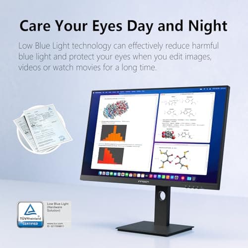 INNOCN 27" 2K 1440P QHD Monitor 100Hz IPS PC Computer Monitor for Mac Laptop, 65W USB C, HDMI, DP, Built-in Speaker, Eyes Care, Height/Pivot Adjustable, VESA Mountable - Black, 27D1Q