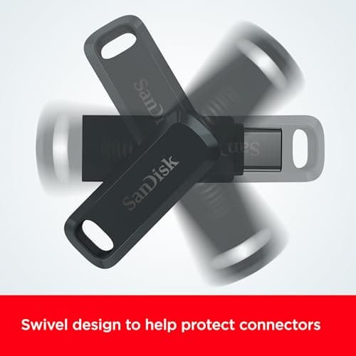 SanDisk 1TB Ultra Dual Drive Go USB Type-C Flash Drive, Black - SDDDC3-1T00-GAM46​