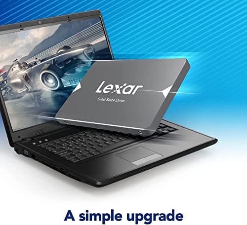 Lexar 512GB NS100 SSD 2.5 Inch SATA III Internal Solid State Drive, Up to 550MB/s Read, Gray (LNS100-512RBNA)