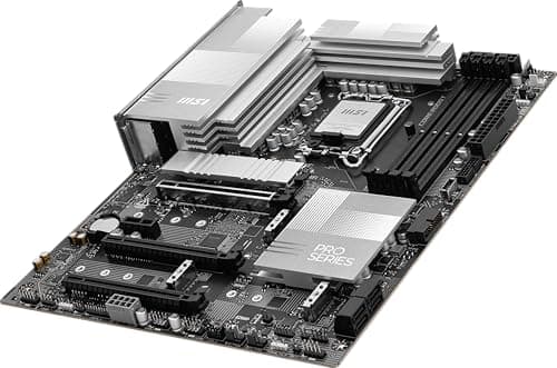 MSI PRO Z890-P WiFi ProSeries Motherboard (Supports Core Ultra Series 2 Intel Processors, LGA 1851, DDR5, PCIe 5.0, M.2, SATA, 5Gbps LAN, USB Type-C, Wi-Fi 7, Bluetooth 5.4, Thunderbolt 4, ATX)