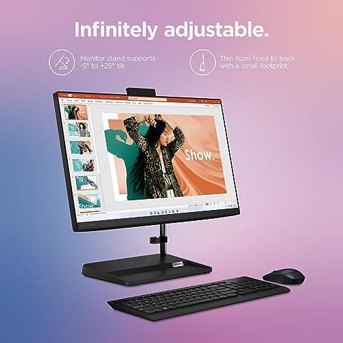 Lenovo IdeaCentre AIO 3i - All in One Desktop - PC Computer - Mouse & Keyboard Included - 21.5" FHD Display - Windows 11-8GB Memory - 256GB Storage - Intel Core i3-1215U