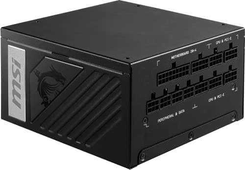 MSI MPG A1000G Gaming Power Supply - 80 Plus Gold Certified 1000W - 0% RPM Mode - Fully Modular - 100% Japanese 105°C Capacitors - Compact Size - ATX PSU