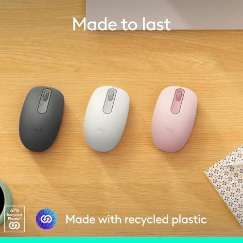 Logitech M196 Bluetooth Wireless Mouse, Compact and Portable Mouse for Laptops, Tablets and More, 12-Month Battery, Smooth Tracking, Compatible with PC and Mac, Windows and macOS - Graphite