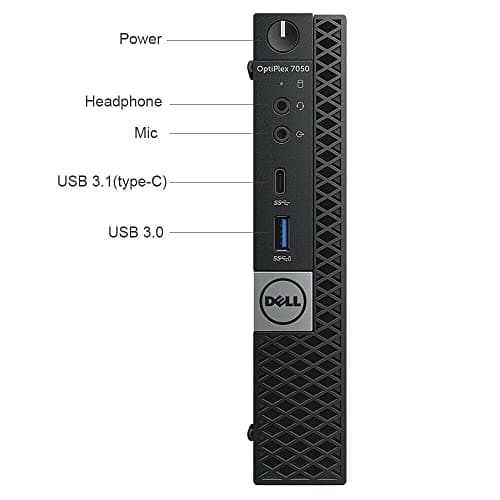 Dell Optiplex 7050 Micro Desktop PC, Intel Core i7-6700T, 32GB RAM, 1TB SSD, WiFi, Win 11 Pro (Renewed)
