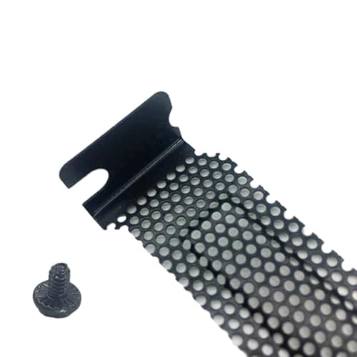ljhnba Pack of 5 Computer PCI Strips Black PCI Slot Covers with Screws for Computer Case Graphics Card Accessories