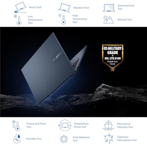 ASUS VivoBook Laptop | 40GB RAM | 1TB PCIe SSD Storage | 14" FHD Display | Intel 12th Generation 6 Core Processor | Bluetooth | HDMI | Thin & Light | Windows 11 Pro | w/WOWPC Recovery USB