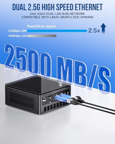 GMKtec Gaming Mini PC K8 Plus AMD Ryzen 7 8845HS(8C/16T, up to 5.1GHz) 32GB DDR5 RAM 1TB SSD, Desktop Computer Dual NIC 2.5G, HDMI 2.1, USB4