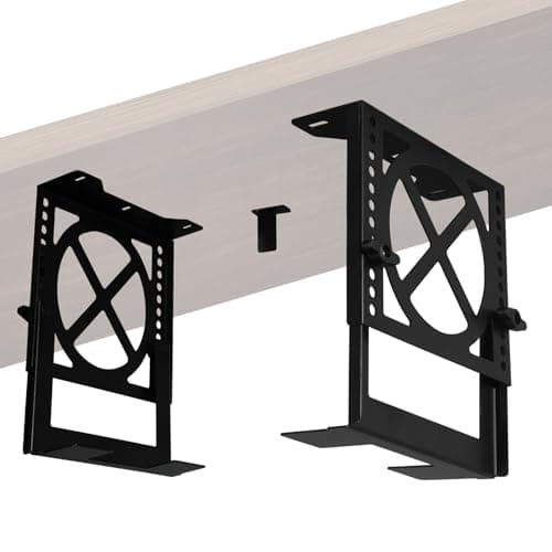 Frejia Adjustable Under Desk PC,NAS Mount Bracket Holder,Compatible with Desktop NAS,UPS,CPU,Small Form Factor Desktop Tower,Xbox Seriesx,OptiPlex7000/7010,Height 4.2-8IN