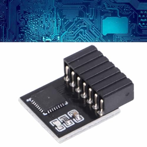 TPM 2.0 Module, Black PCB 14Pin SPI TPM 2.0 Encryption Security Module Remote Card Replacement TPM Chip Computer Components Fit for Motherboard Fit for Win11 System
