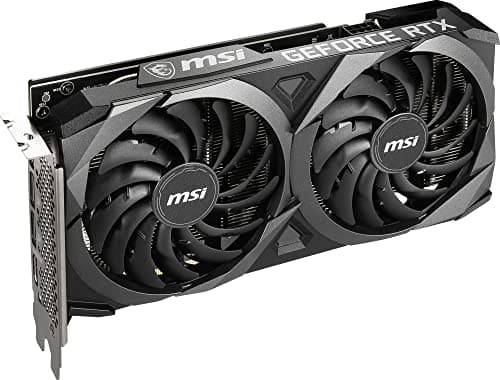 MSI Gaming GeForce RTX 3060 8GB GDRR6 128-Bit HDMI/DP PCIe 4 Torx Twin Fan Ampere OC Graphics Card (RTX 3060 Ventus 2X 8G OC) (Renewed)
