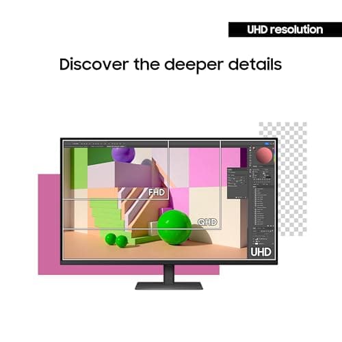 SAMSUNG 37" ViewFinity S7 (S70D) 4K UHD HDR10 High Resolution Monitor, DP Port, TUV-Certified, 2025, LS37D700EANXZA