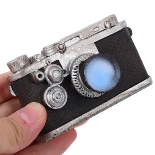 NOLITOY Retro Camera Ornaments, Miniature Camera Figurine Mini Decoration Accessories Photography Props for Desktop Home Decor