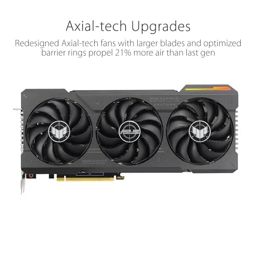 ASUS TUF Gaming NVIDIA GeForce RTX™ 4070 Ti Super OC Edition Gaming Graphics Card (PCIe 4.0, 16GB GDDR6X, HDMI 2.1a, DisplayPort 1.4a),RTX4070Ti|OC|Black