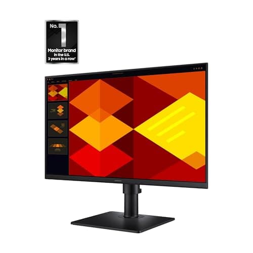 Samsung 24” (S40GD) Borderless Business Monitor with IPS Panel, 100Hz Refresh Rate, Eye Saver Mode, Ergonomic Design, Game Picture Mode, LS24D402GANXGO, 3 Yr Warranty